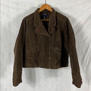 BUM Equipment Brown Corduroy Jacket Womens Medium